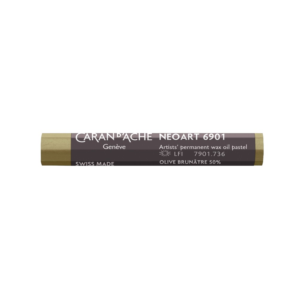 Pastel woskowo-olejny Neoart 6901 - Caran d'Ache - 736, Brown Olive 50