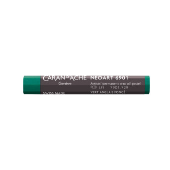 Neoart 6901 artist's wax oil pastel - Caran d'Ache - 729, Dark English Green