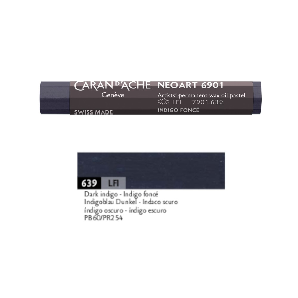 Pastel woskowo-olejny Neoart 6901 - Caran d'Ache - 639, Dark Indigo