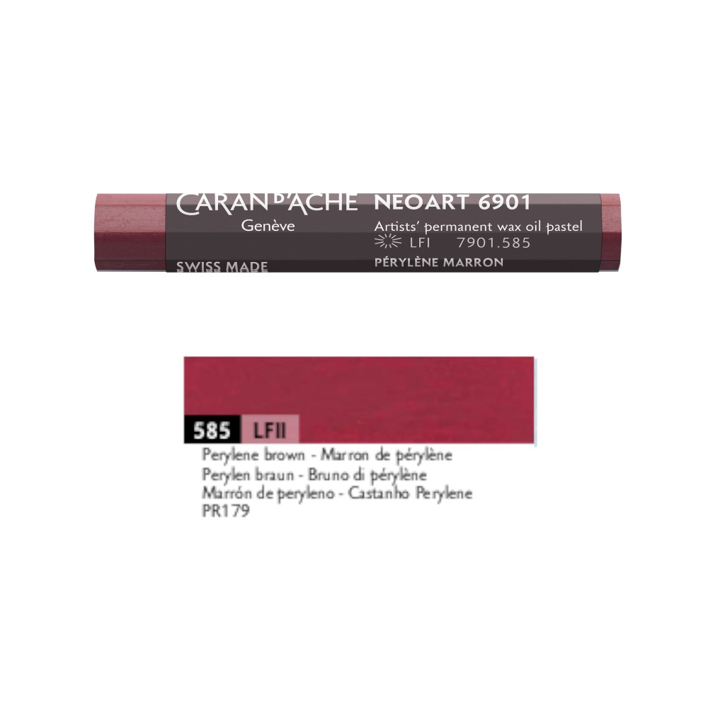 Pastel woskowo-olejny Neoart 6901 - Caran d'Ache - 585, Perylene Brown