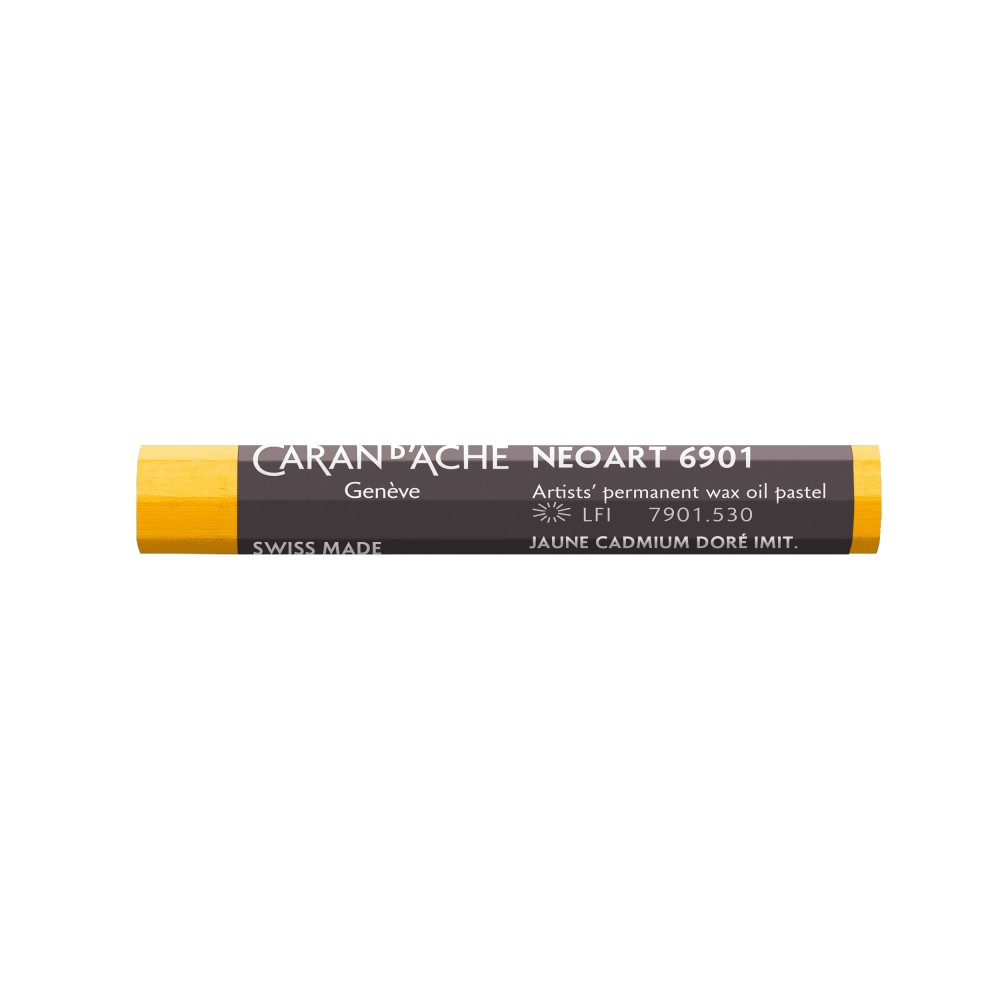 Neoart 6901 artist's wax oil pastel - Caran d'Ache - 530, Gold Cadmium Yellow