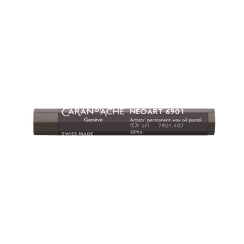 Neoart 6901 artist's wax oil pastel - Caran d'Ache - 407, Sepia