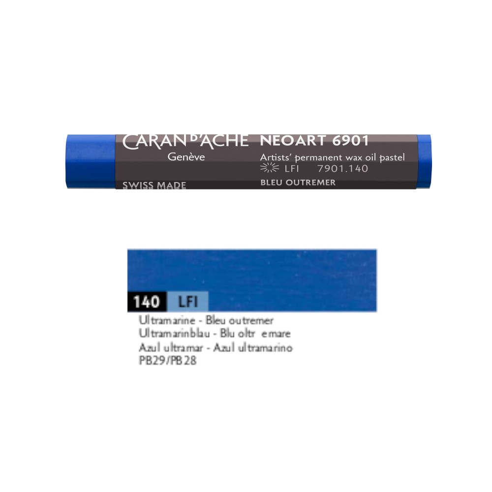 Neoart 6901 artist's wax oil pastel - Caran d'Ache - 140, Ultramarine