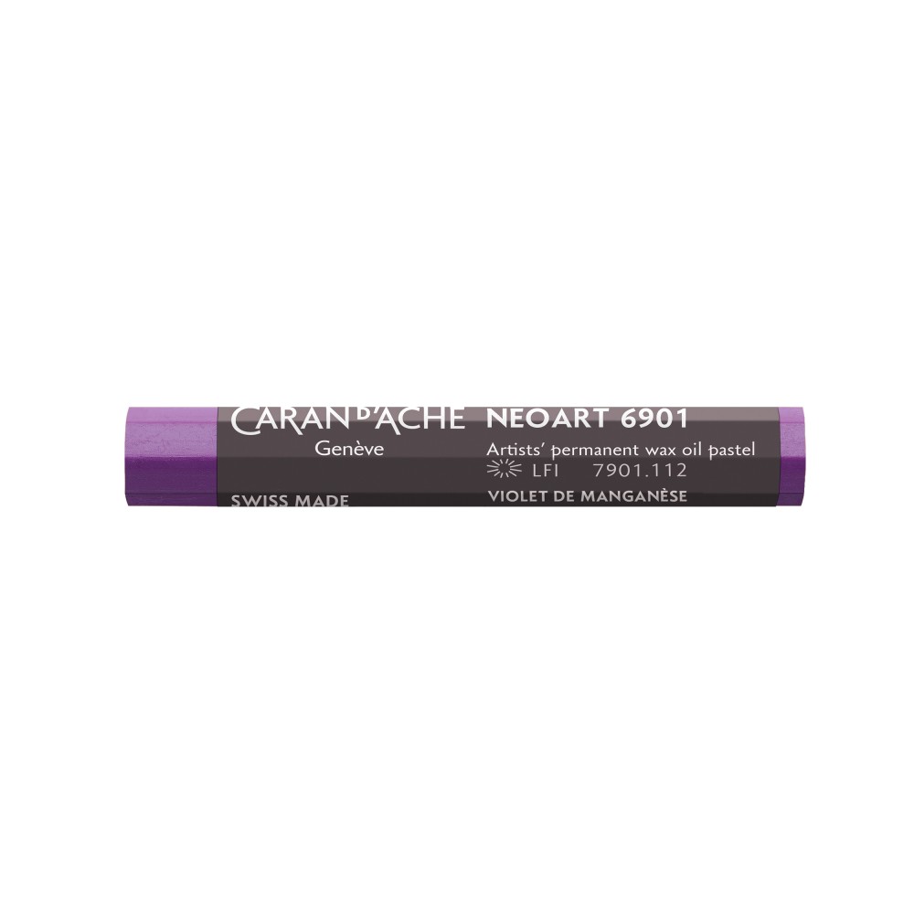 Neoart 6901 artist's wax oil pastel - Caran d'Ache - 112, Manganese Violet