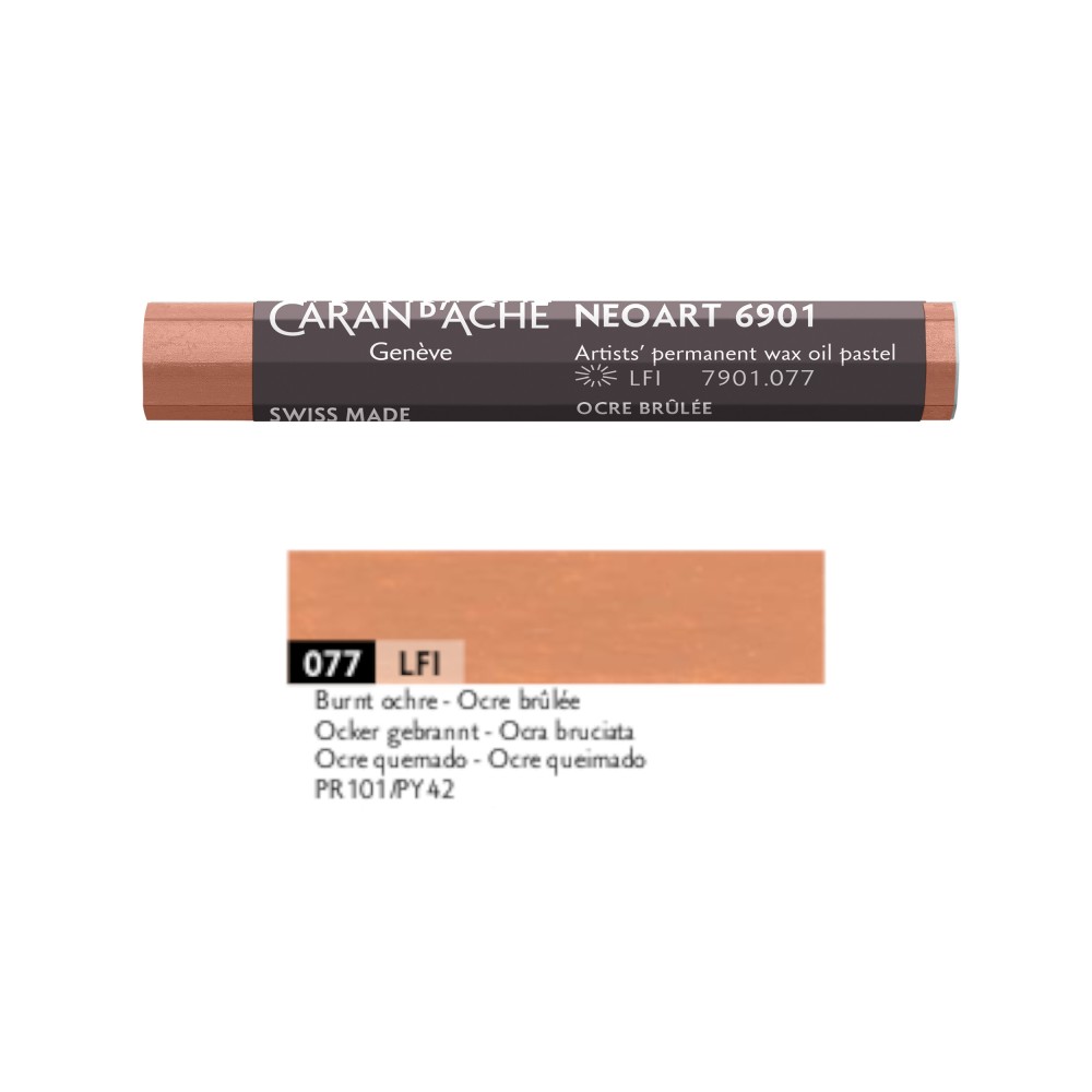 Pastel woskowo-olejny Neoart 6901 - Caran d'Ache - 077, Burnt Ochre