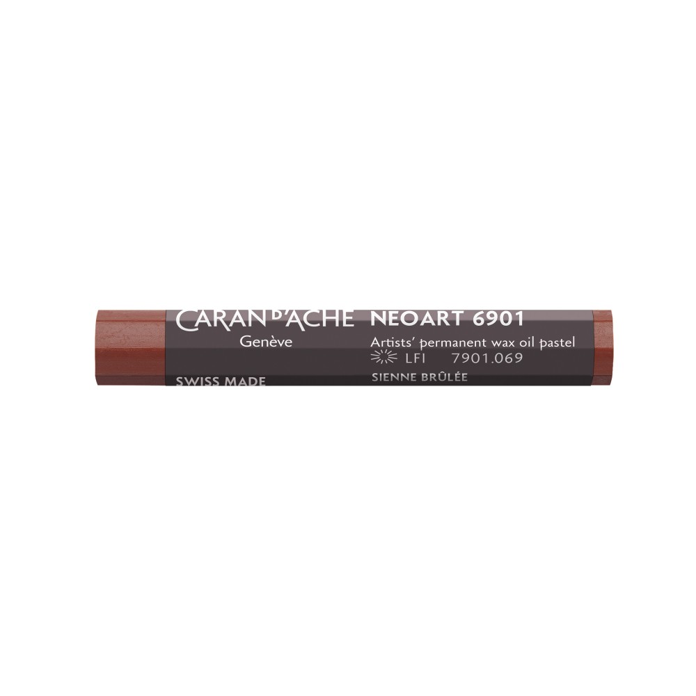 Neoart 6901 artist's wax oil pastel - Caran d'Ache - 069, Burnt Sienna