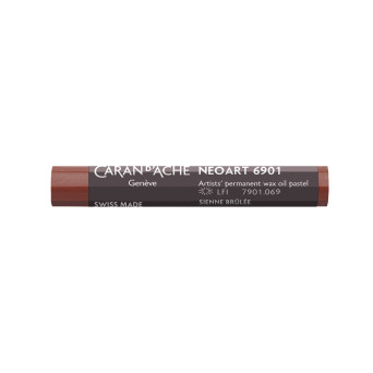 Neoart 6901 artist's wax oil pastel - Caran d'Ache - 069, Burnt Sienna