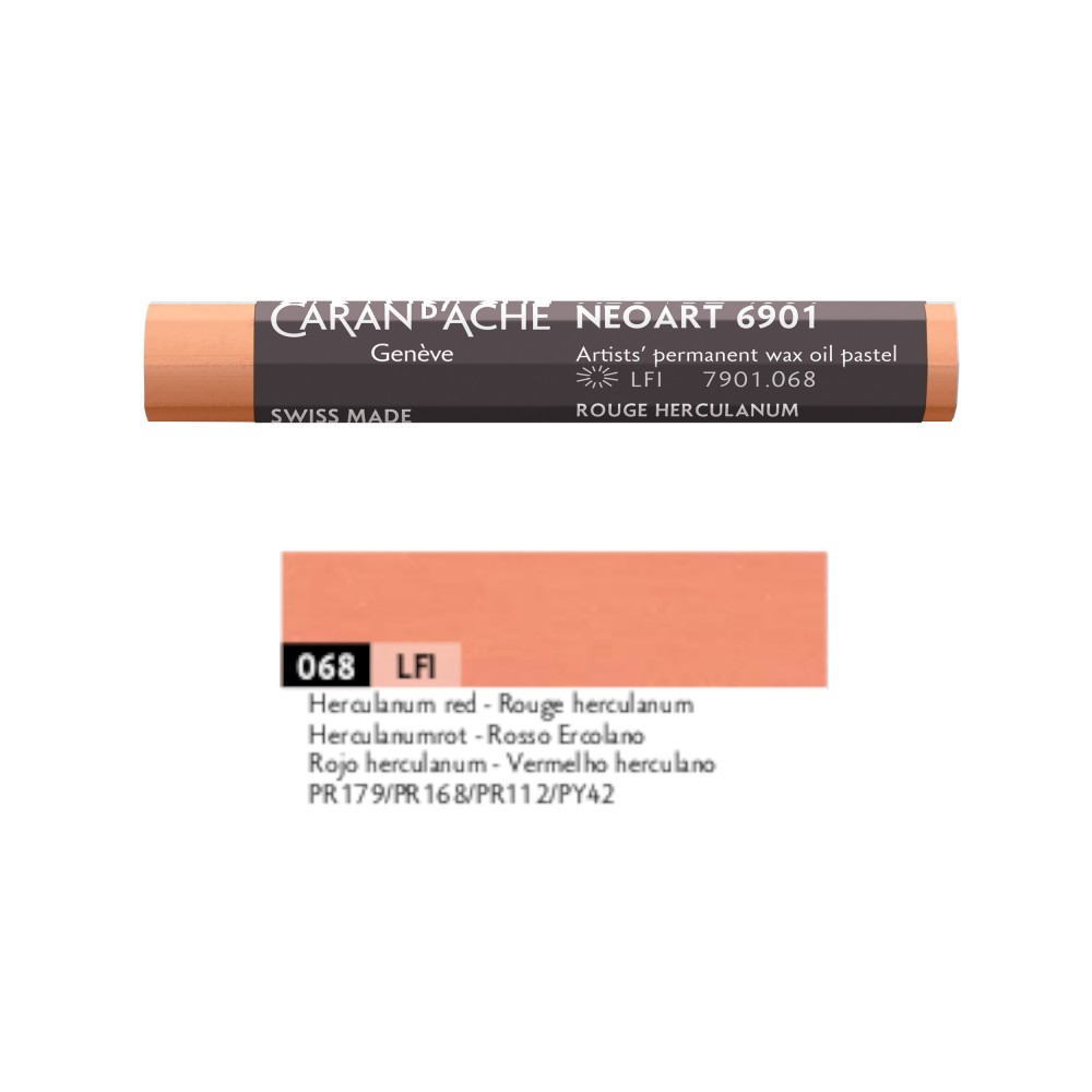 Pastel woskowo-olejny Neoart 6901 - Caran d'Ache - 068, Herculanum Red