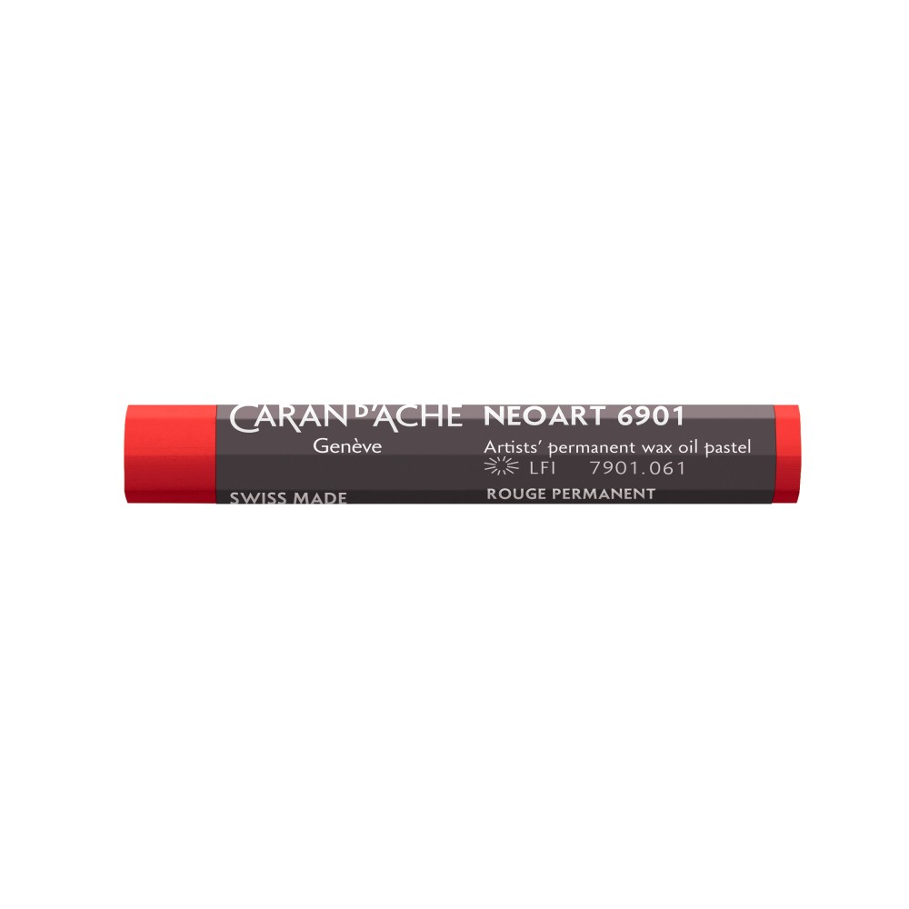 Neoart 6901 artist's wax oil pastel - Caran d'Ache - 061, Permanent Red
