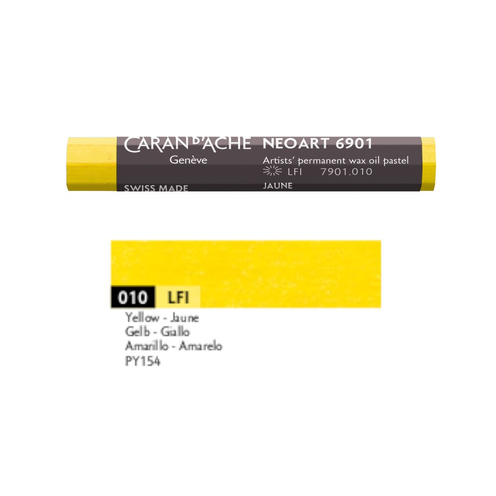 Pastel woskowo-olejny Neoart 6901 - Caran d'Ache - 010, Yellow