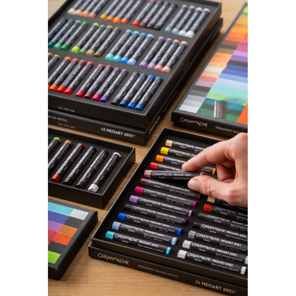 Pastel woskowo-olejny Neoart 6901 - Caran d'Ache - 002, Silver Grey