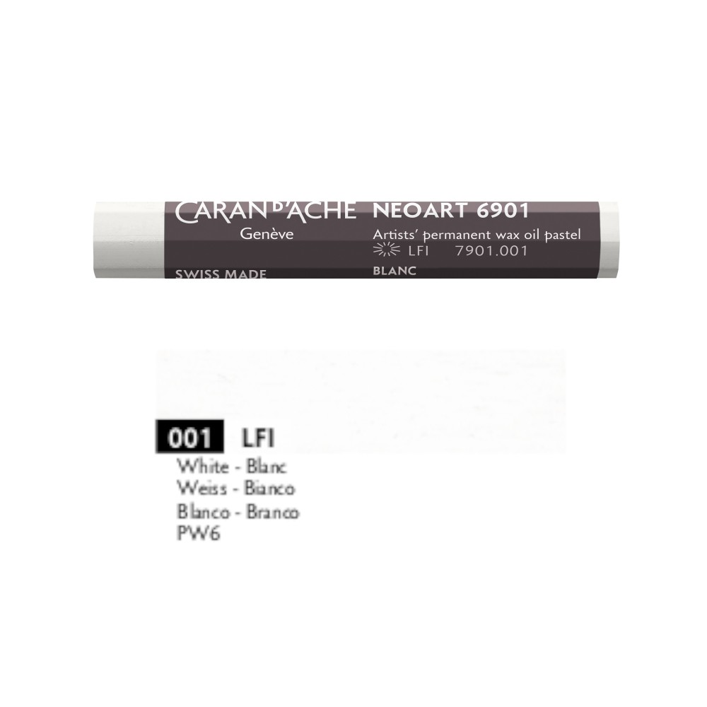 Pastel woskowo-olejny Neoart 6901 - Caran d'Ache - 001, White