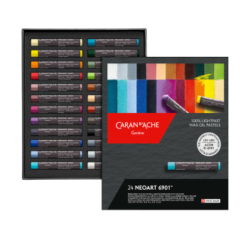 Set of Neoart 6901 artist's wax oil pastels - Caran d'Ache - 24 pcs.