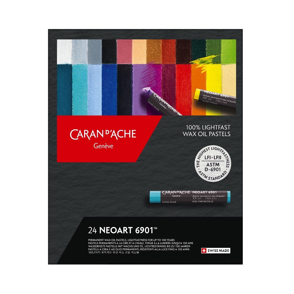 Set of Neoart 6901 artist's wax oil pastels - Caran d'Ache - 24 pcs.
