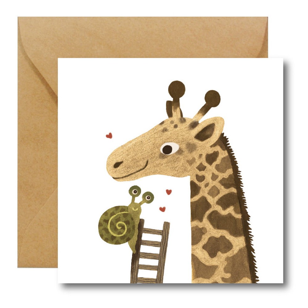 Greeting card - Hi Little - Wolno Kochać, 14,5 x 14,5 cm
