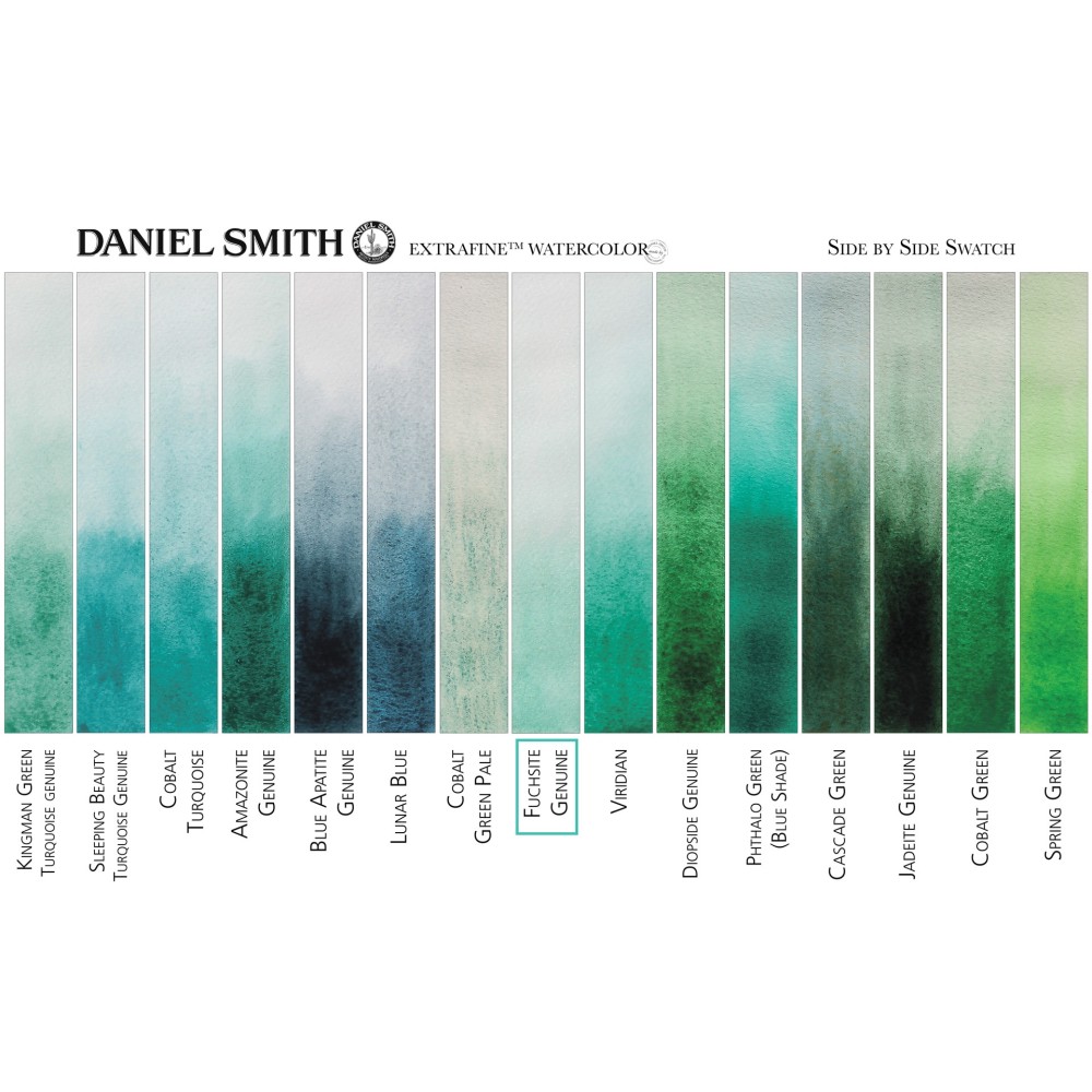 Extra Fine PrimaTek Watercolor paint - Daniel Smith - Fuchsite Genuine, 15 ml