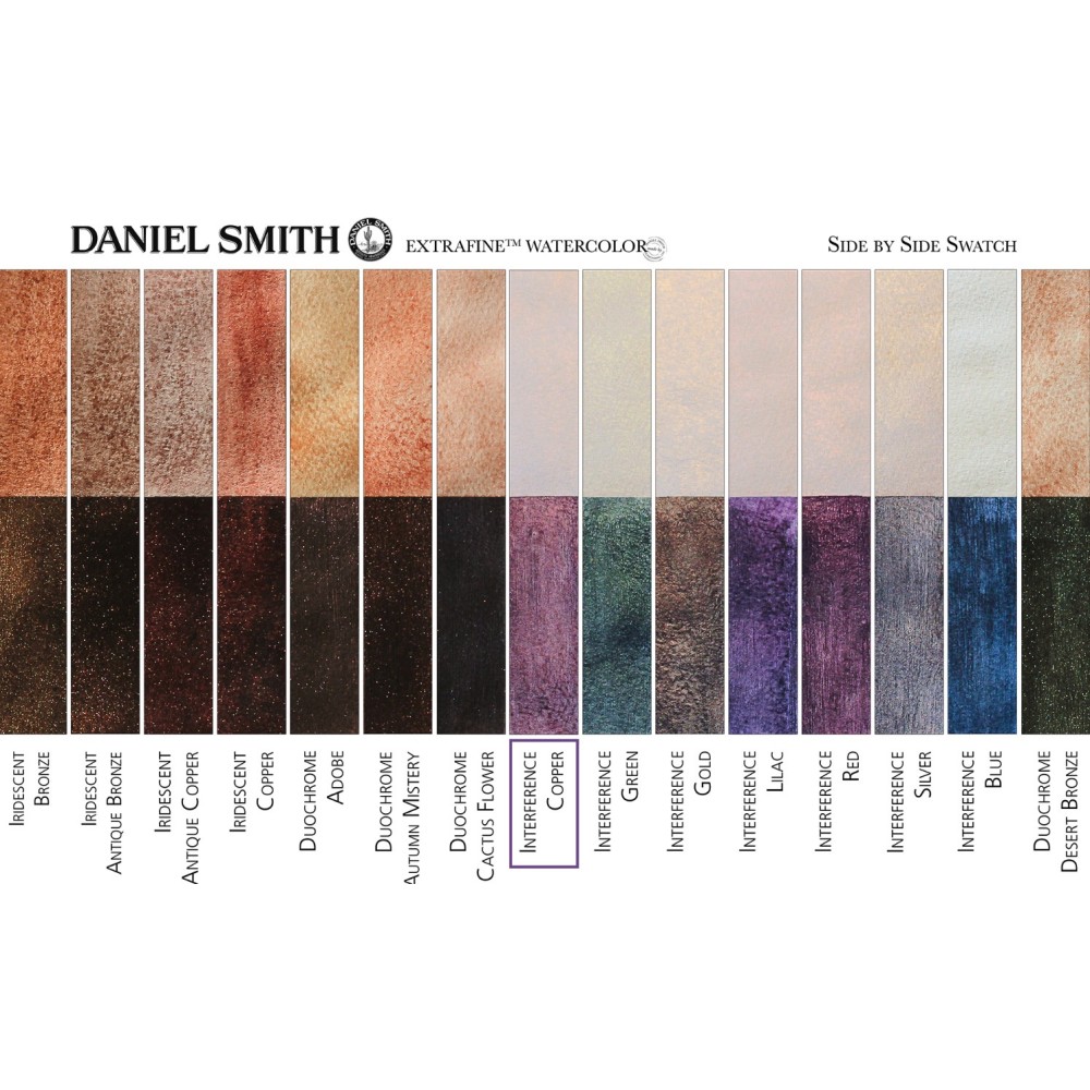 Extra Fine Luminescent Watercolor paint - Daniel Smith - Interference Copper, 15 ml
