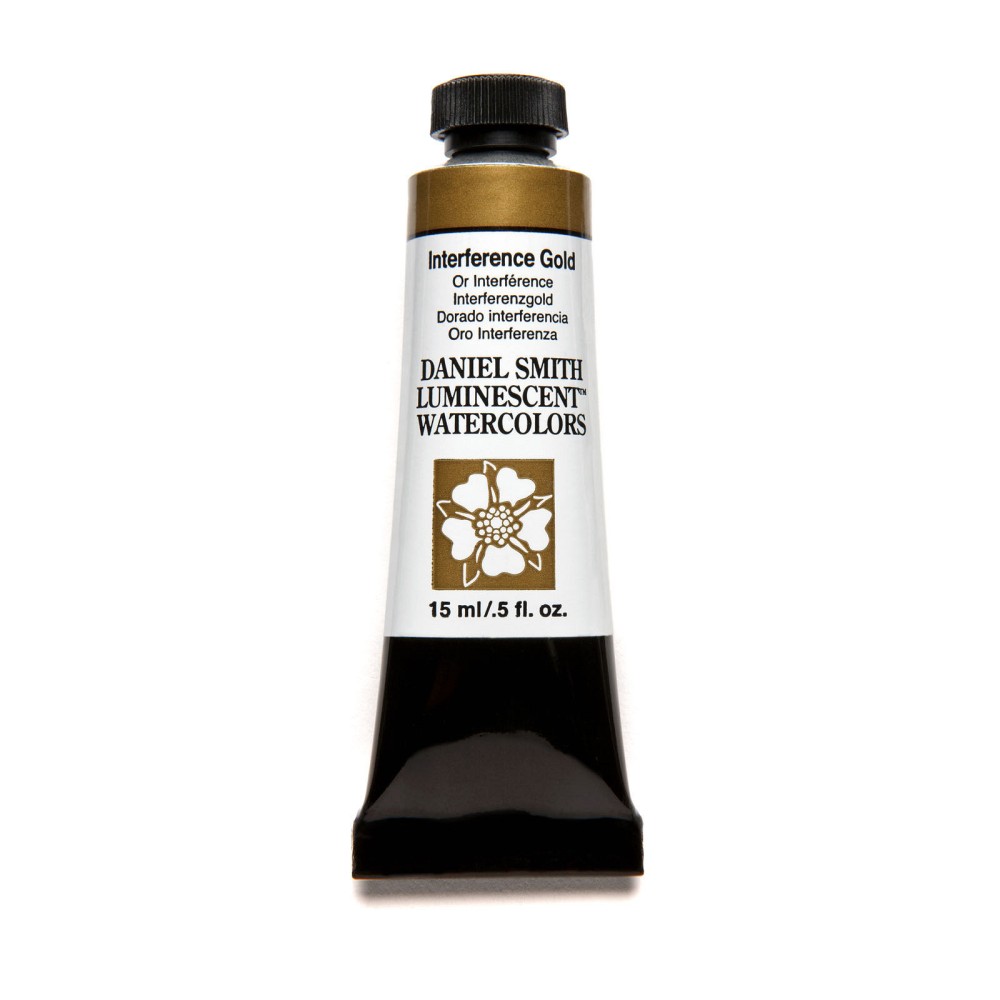 Extra Fine Luminescent Watercolor paint - Daniel Smith - Interference Gold, 15 ml