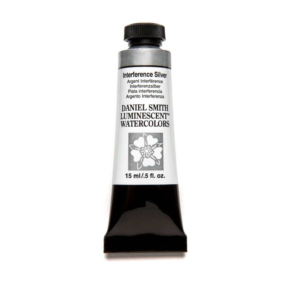 Extra Fine Luminescent Watercolor paint - Daniel Smith - Interference Silver, 15 ml
