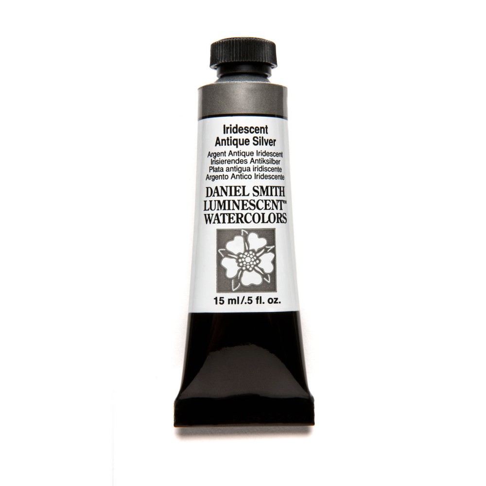 Extra Fine Luminescent Watercolor paint - Daniel Smith - Iridescent Antique Silver, 15 ml