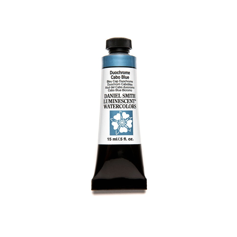 Extra Fine Luminescent Watercolor paint - Daniel Smith - Duochrome Cabo Blue, 15 ml