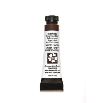 Extra Fine Watercolor paint - Daniel Smith - Burnt Umber, 5 ml