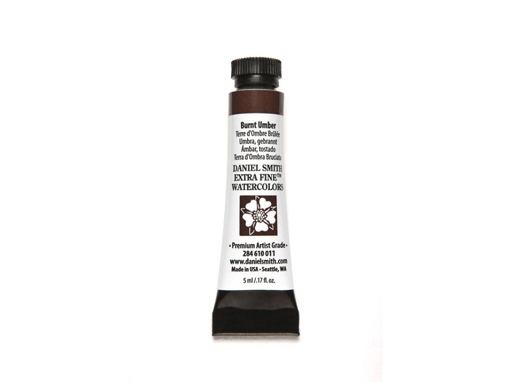 Extra Fine Watercolor paint - Daniel Smith - Burnt Umber, 5 ml