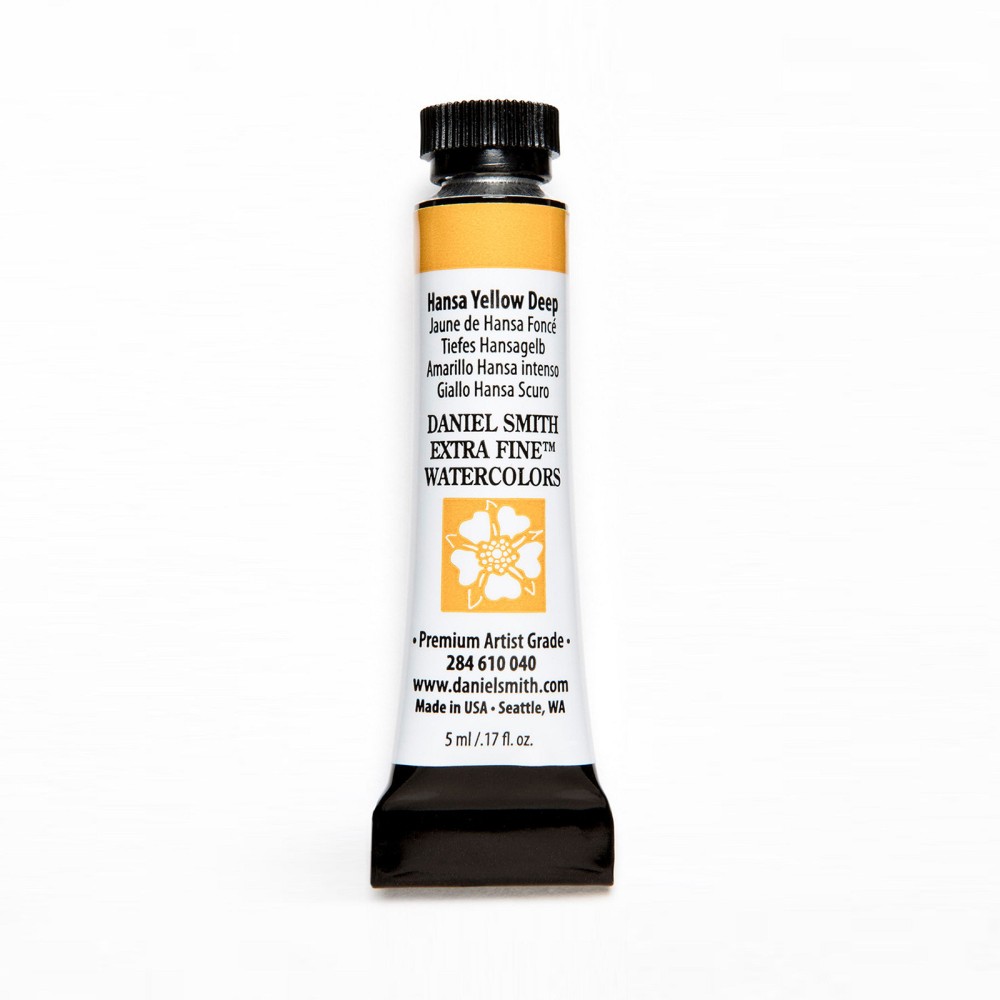 Extra Fine Watercolor paint - Daniel Smith - Hansa Yellow Deep, 5 ml
