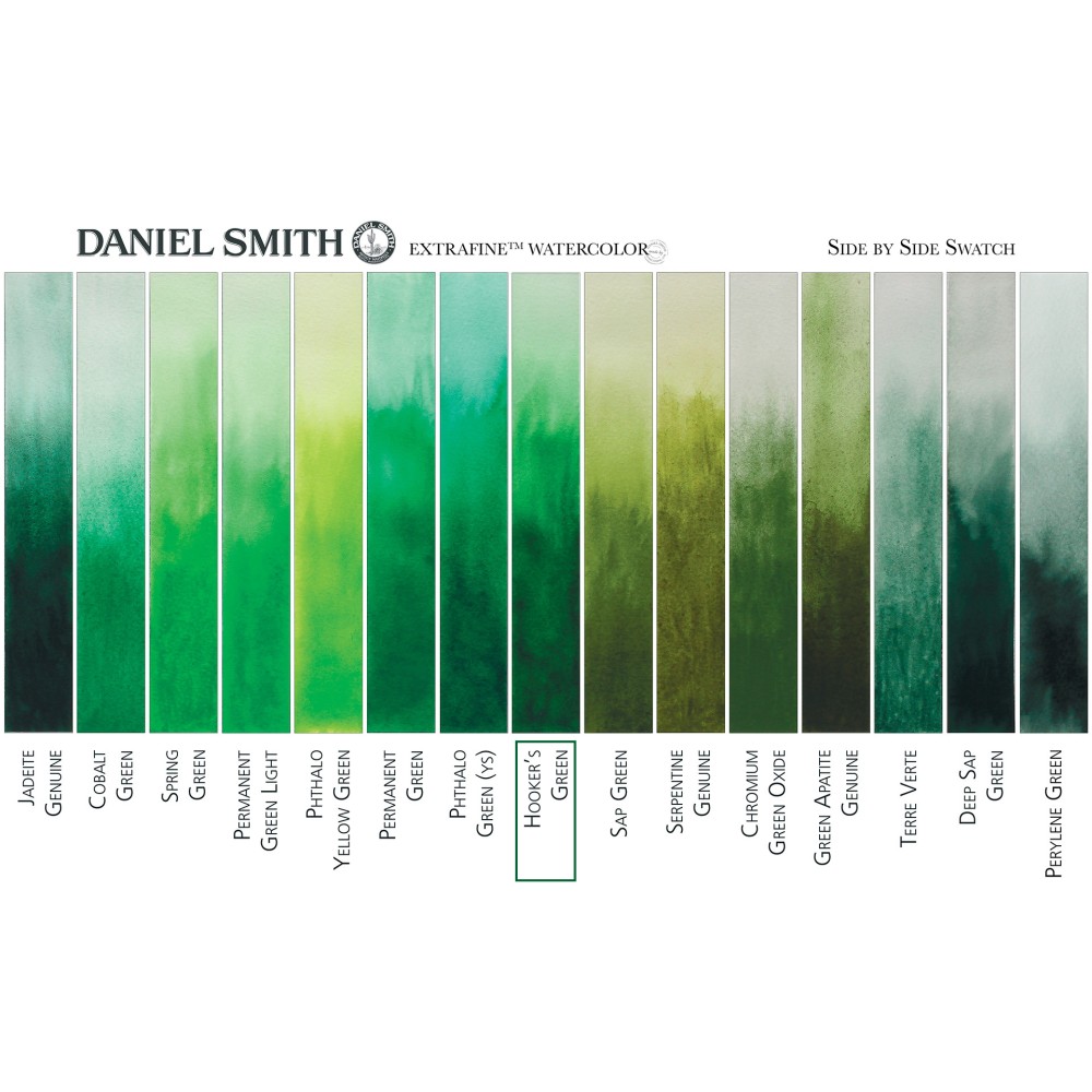 Extra Fine Watercolor paint - Daniel Smith - Hooker's Green, 5 ml