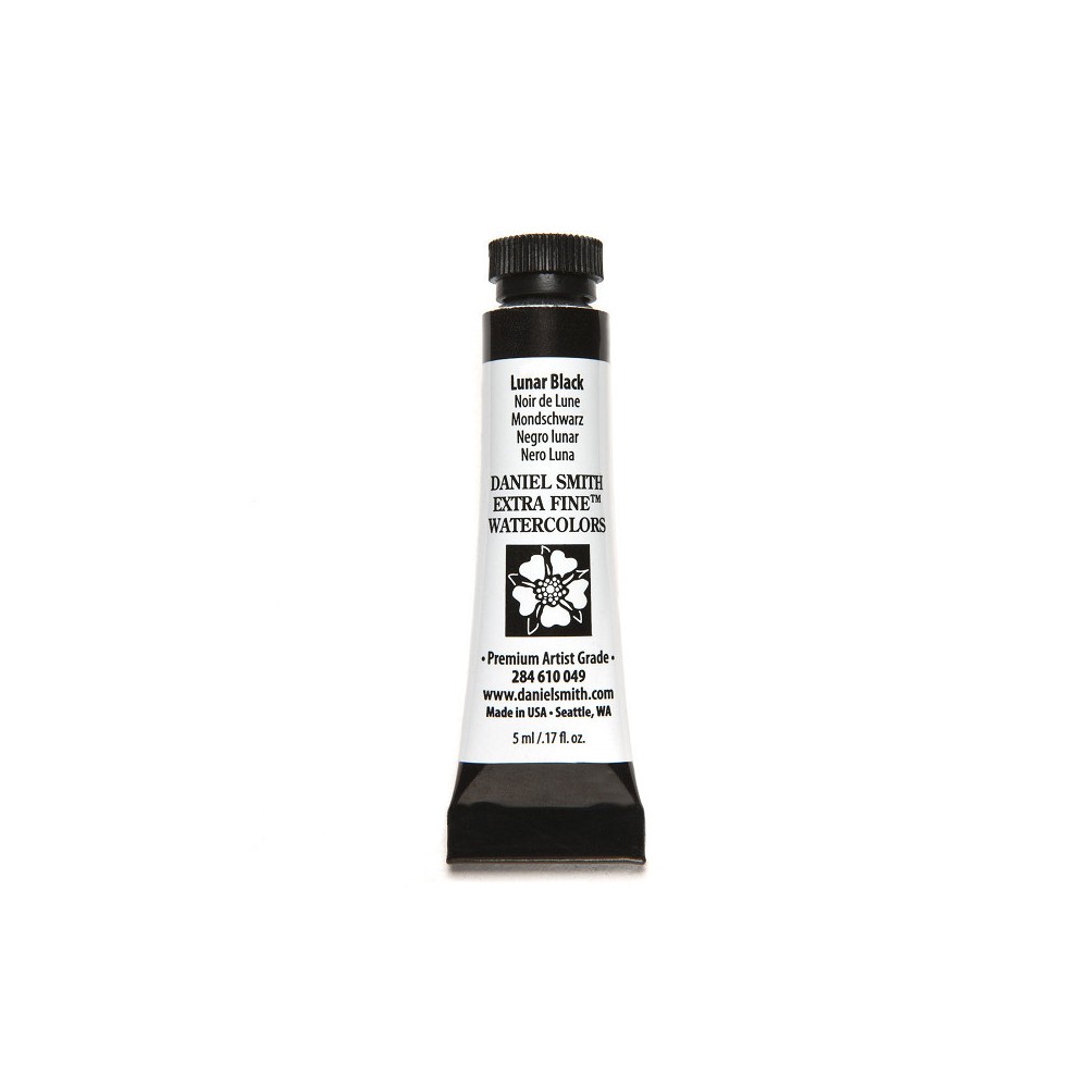 Extra Fine Watercolor paint - Daniel Smith - Lunar Black, 5 ml