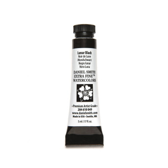 Extra Fine Watercolor paint - Daniel Smith - Lunar Black, 5 ml