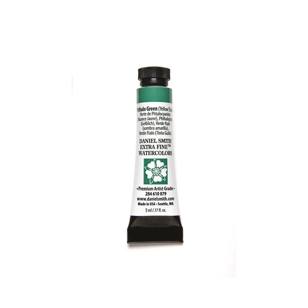 Extra Fine Watercolor paint - Daniel Smith - Phthalo Green (Yellow Shade), 5 ml
