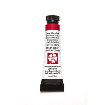 Extra Fine Watercolor paint - Daniel Smith - Quinacridone Coral, 5 ml