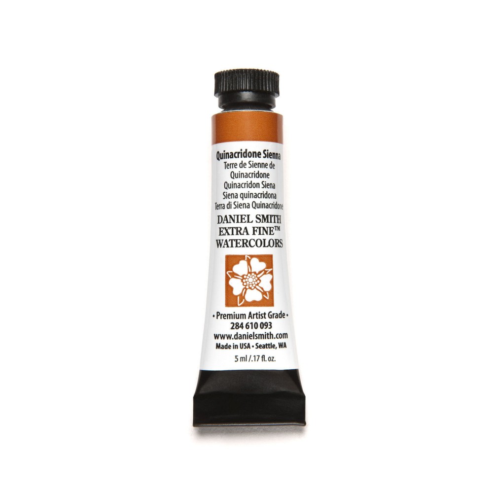 Extra Fine Watercolor paint - Daniel Smith - Quinacridone Sienna, 5 ml