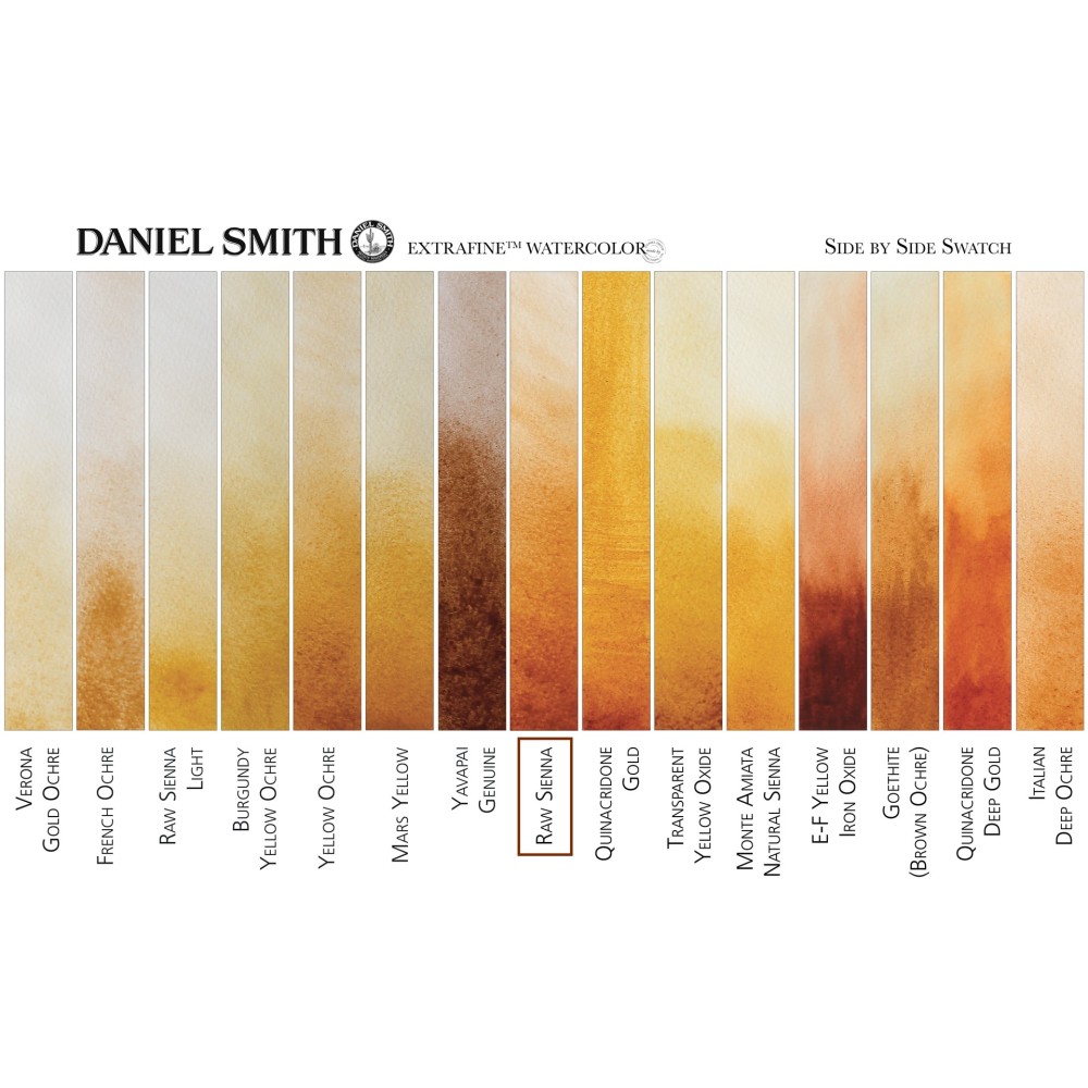 Extra Fine Watercolor paint - Daniel Smith - Raw Sienna, 5 ml