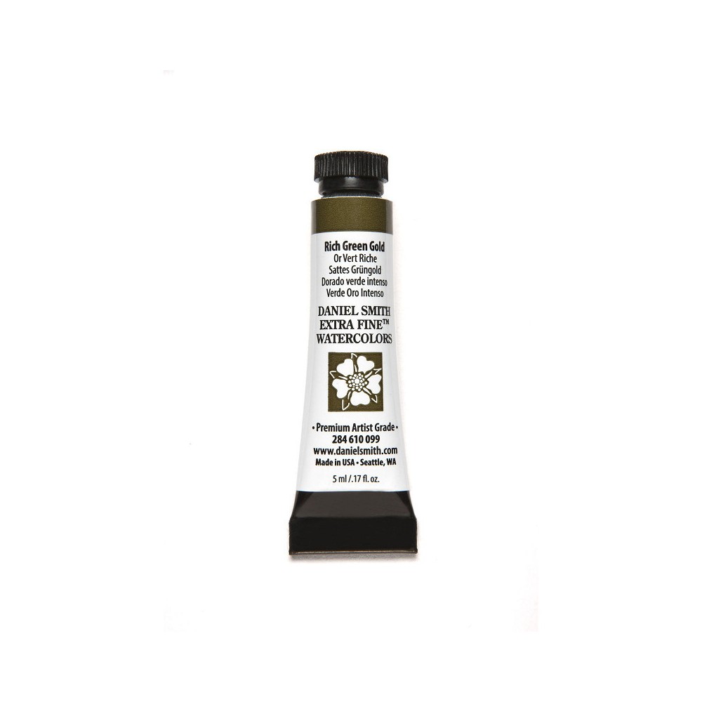 Extra Fine Watercolor paint - Daniel Smith - Rich Green Gold, 5 ml