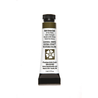 Farba akwarelowa Extra Fine - Daniel Smith - Rich Green Gold, 5 ml