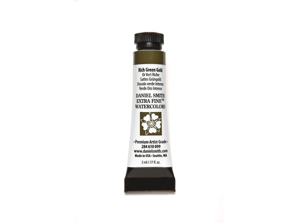 Farba akwarelowa Extra Fine - Daniel Smith - Rich Green Gold, 5 ml