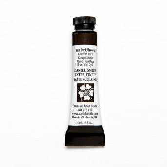 Extra Fine Watercolor paint - Daniel Smith - Van Dyck Brown, 5 ml