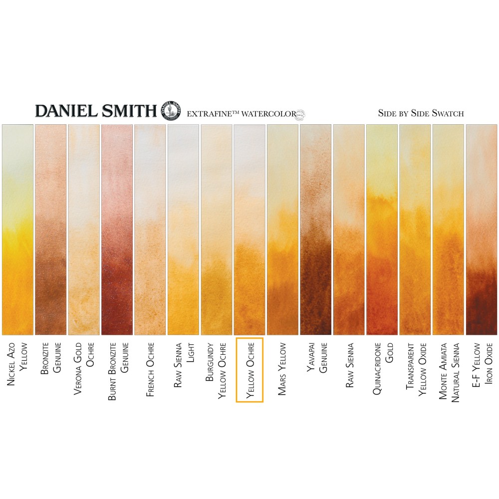 Extra Fine Watercolor paint - Daniel Smith - Yellow Ochre, 5 ml
