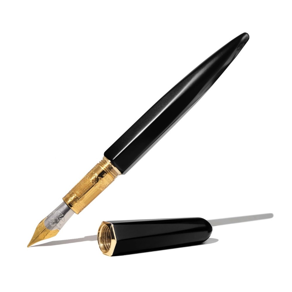 Aluminium Marquise Fountain Pen - Ferris Wheel Press - Nevermore Noir, M