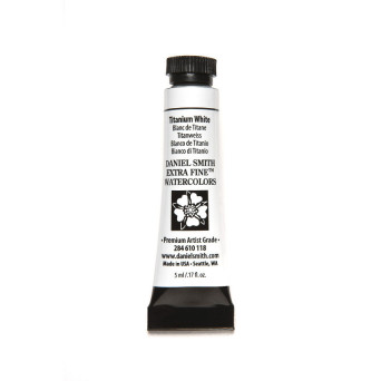 Extra Fine Watercolor paint - Daniel Smith - Titanium White, 5 ml
