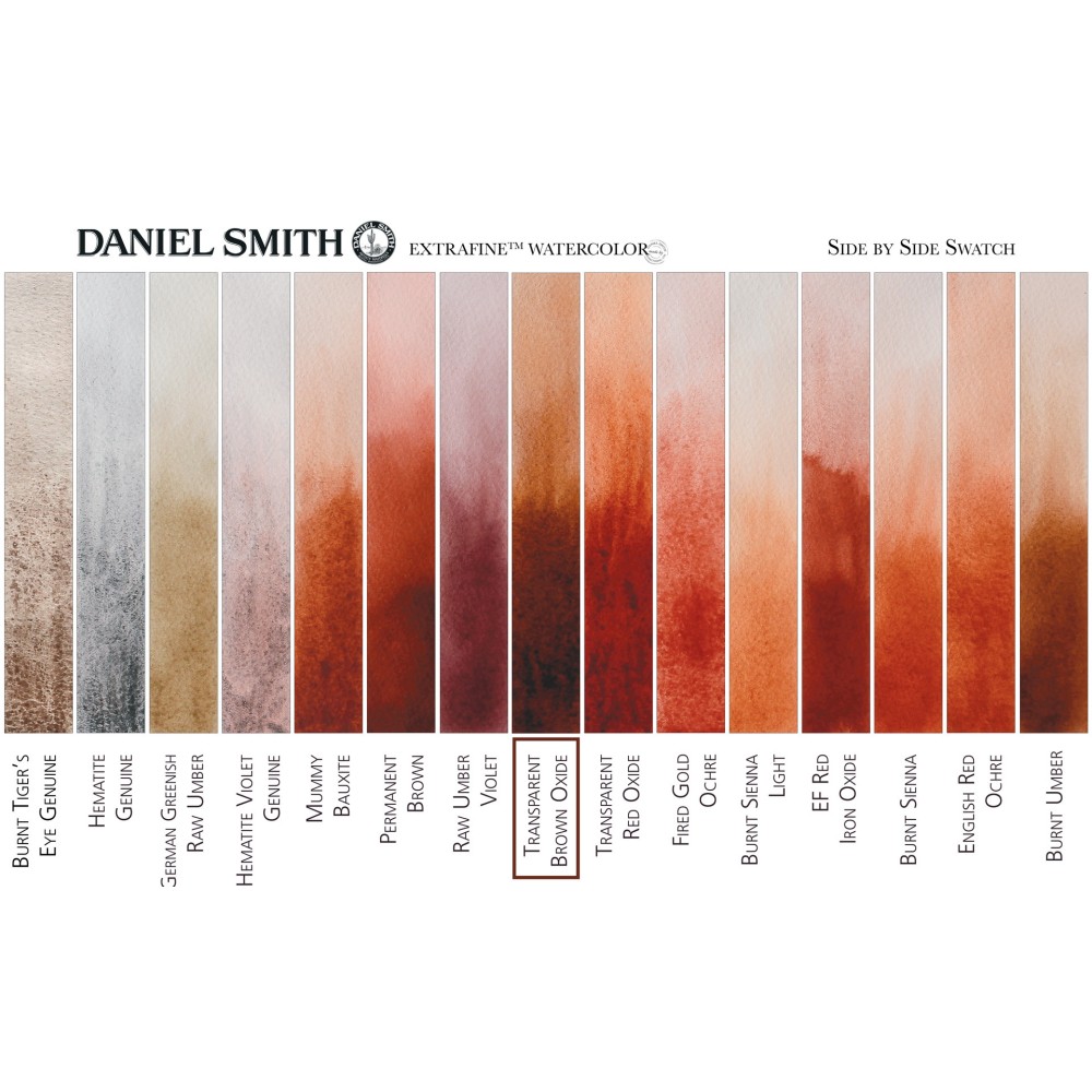 Extra Fine Watercolor paint - Daniel Smith - Transparent Brown Oxide, 5 ml