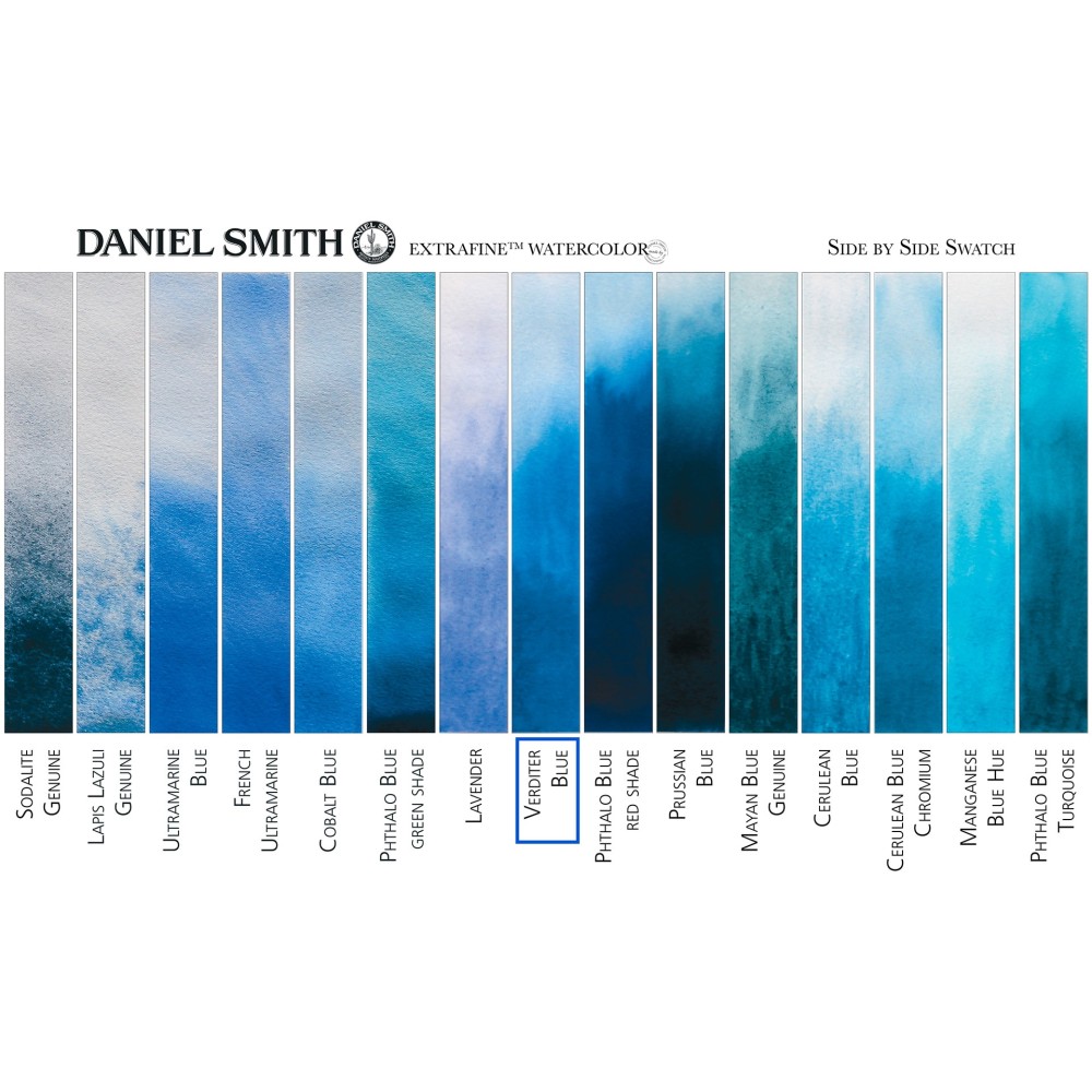 Extra Fine Watercolor paint - Daniel Smith - Verditer Blue, 5 ml