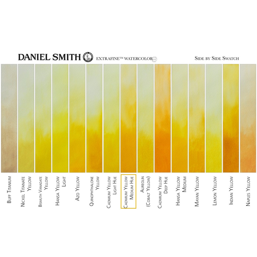 Extra Fine Watercolor paint - Daniel Smith - Cadmium Yellow Medium Hue, 5 ml