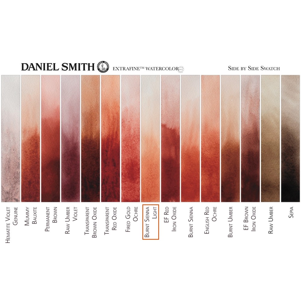 Extra Fine Watercolor paint - Daniel Smith - Burnt Sienna Light, 5 ml