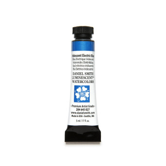 Extra Fine Luminescent Watercolor paint - Daniel Smith - Iridescent Electric Blue, 5 ml
