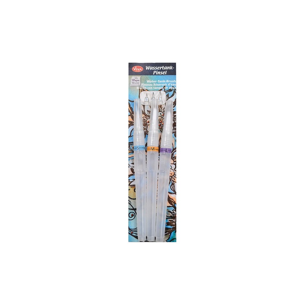 Zestaw pędzli waterbrush - Viva Decor - 3 szt.