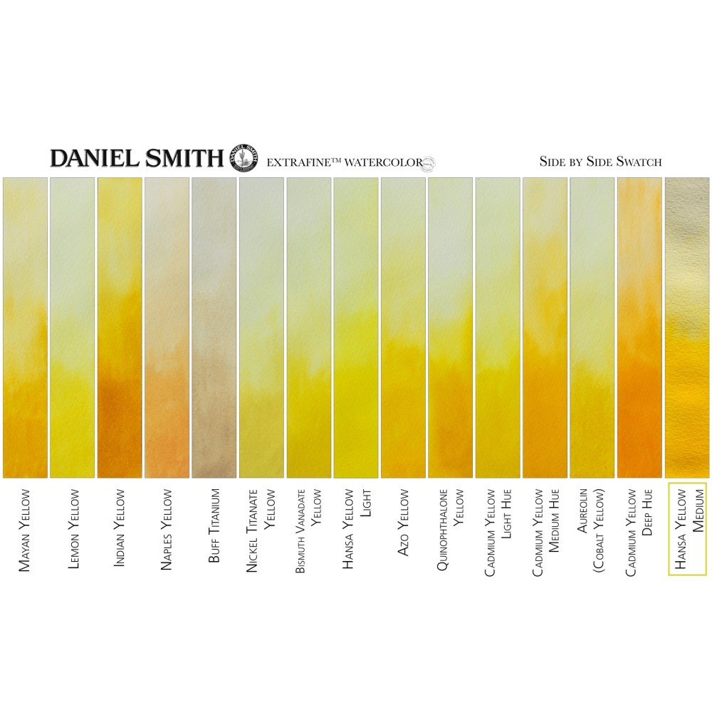Farba akwarelowa Extra Fine w półkostce - Daniel Smith - Hansa Yellow Medium