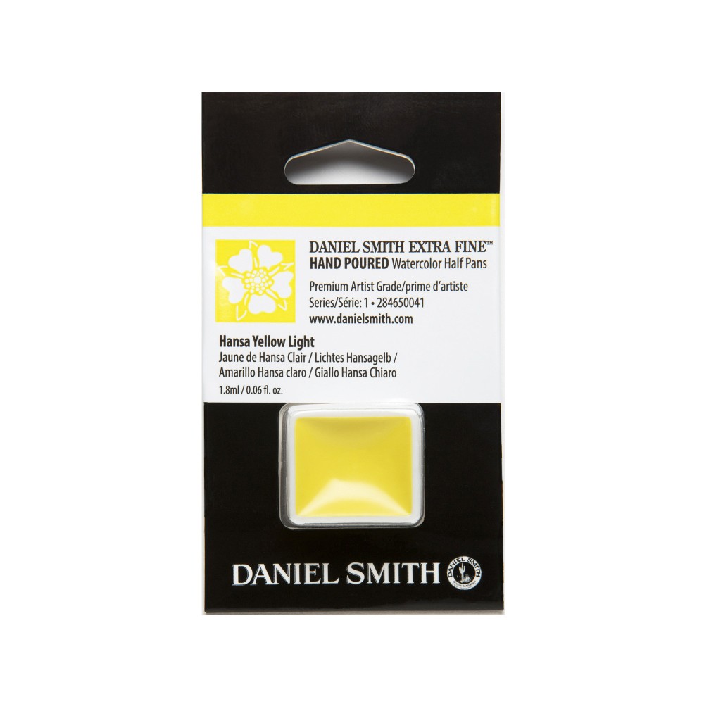 Extra Fine Watercolor paint half pan - Daniel Smith - Hansa Yellow Light